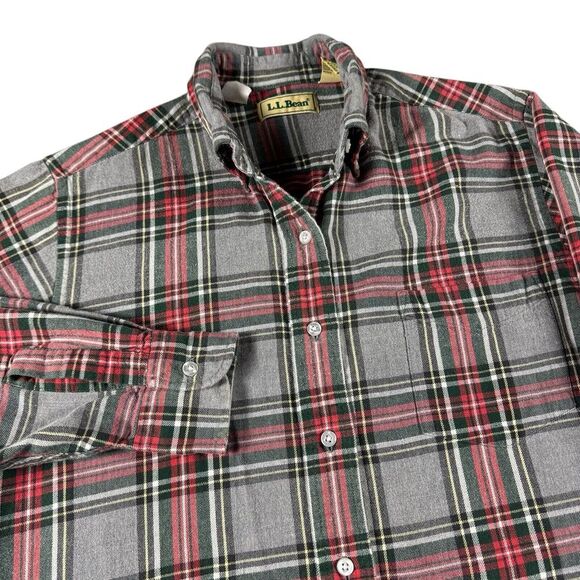 L.L. Bean Tops - Vintage LL Bean Heavyweight Flannel Shirt Women's 12 Gorpcore Outdoor Hiking 90s
